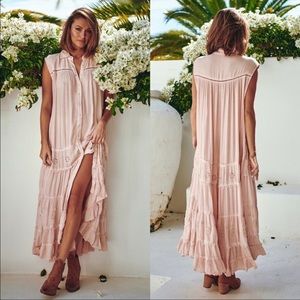 ⬇️NWT Free People Pretty Cozy Maxi Dress